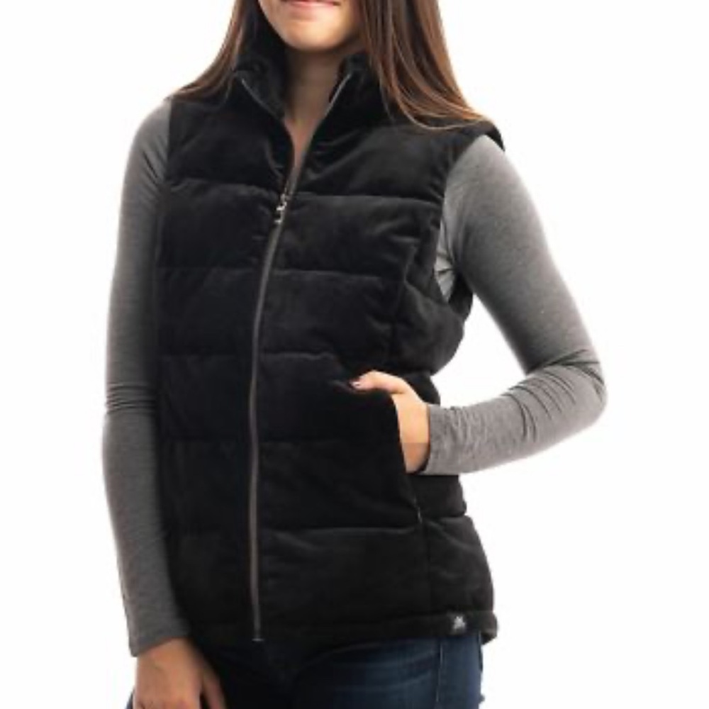 ZeroXposur Black Velour Vest - Like New!